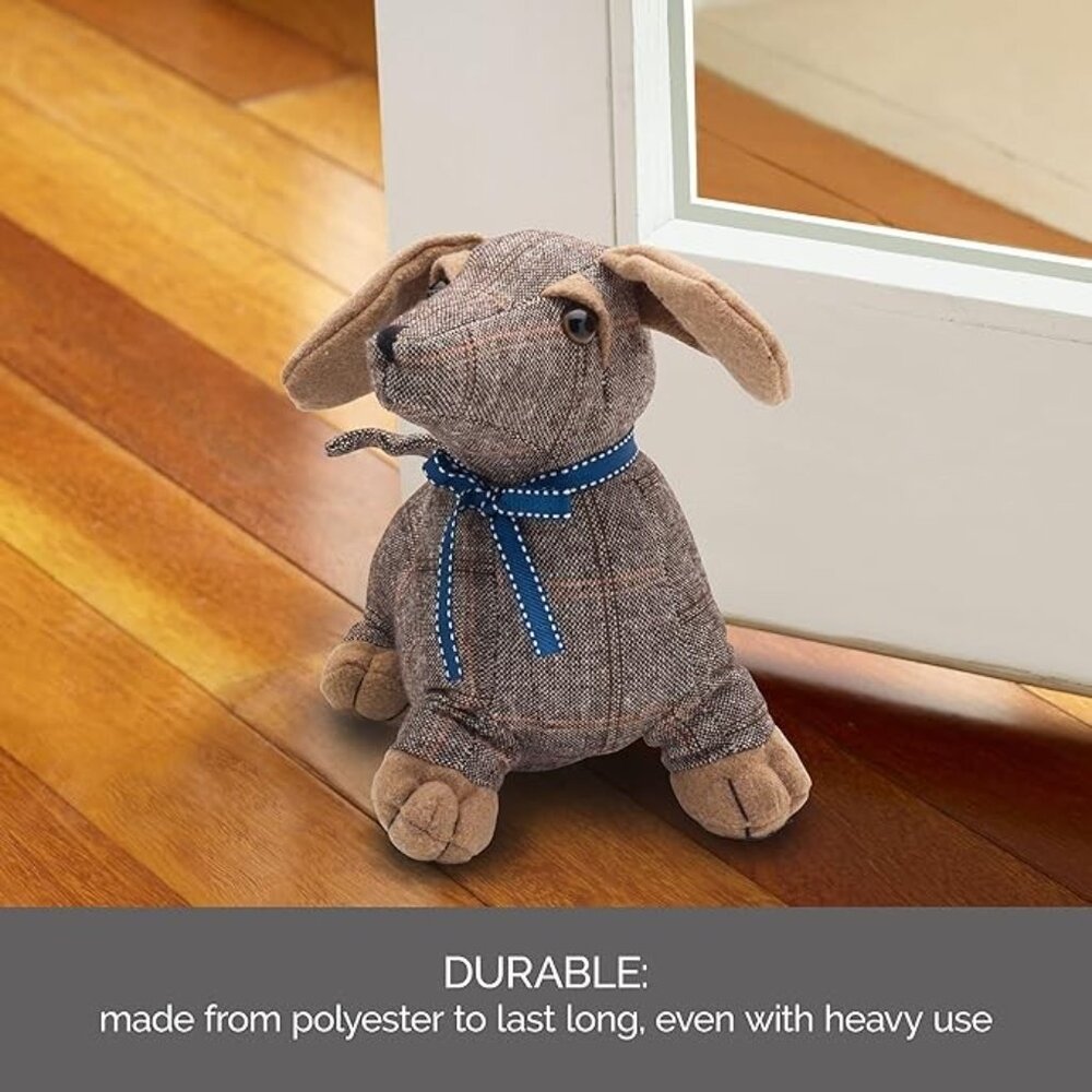 Door Stopper Plaid Dachshund Door